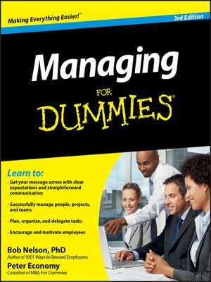 cover image of Managing For Dummies